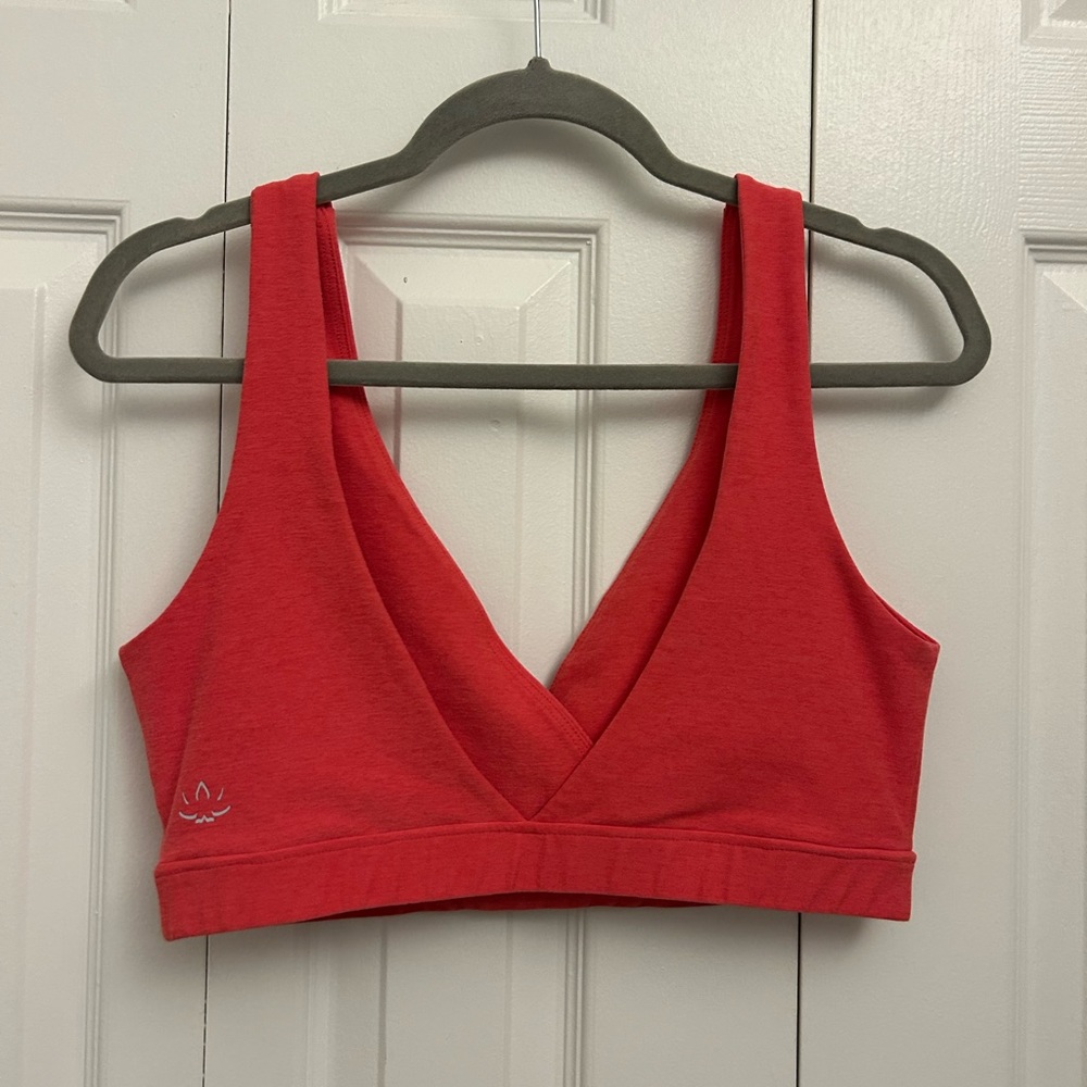 Beyond Yoga Red Wrap-Style Sports Bra - Picture 3 of 5